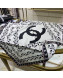 Chanel Flower Vine Silk Square Scarf 90x90cm White 2022 033046