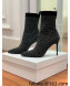 Balmain Knit Ankle Boots Black 2021 120411