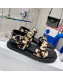 Dior DiorAct Mizza Calfskin Flat Strap Sandals Yellow 2022