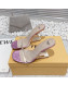 Fendi First PVC High Heel Sandals 8.5cm Pink 2022
