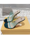 Fendi First PVC High Heel Sandals 8.5cm Green 2022