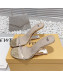 Fendi First PVC High Heel Sandals 8.5cm Gold 2022