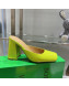 Bottega Veneta Patent Leather High Heel Mules 11cm Kiwi Green 2022 032830