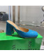 Bottega Veneta Patent Leather High Heel Mules 11cm Blue 2022 032832