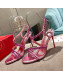 Christian Louboutin Neon High Heel Sandals 10cm Pink 2022 032836