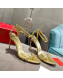 Christian Louboutin Neon High Heel Sandals 10cm Gold 2022 032838